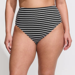Women's Plus Size Crochet Smoothing High Waisted Bikini Bottoms
