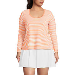 Women's Plus Size Power Performance Long Sleeve Scoopneck Tee