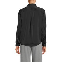 Women's Charmeuse Utility Popover Blouse