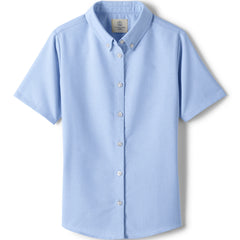 Girls Short Sleeve Oxford Dress Shirt