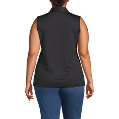 Women's Plus Rapid Dry Sleeveless Sport Collar Polo