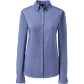 School Uniform Women's Long Sleeve Oxford Dress Shirt