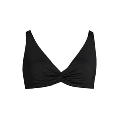 Women's D-Cup Twist Front Underwire Bikini Swimsuit Top