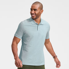 Men's Tall Short Sleeve Performance Mesh Pique Polo