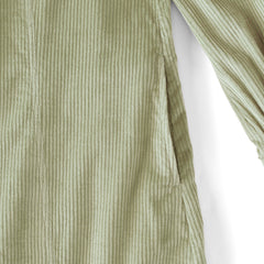 Women's Wide Wale Cord Popover Long Sleeve Shirt Dress