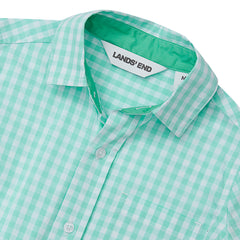 Boys Short Sleeve Poplin Camp Shirt