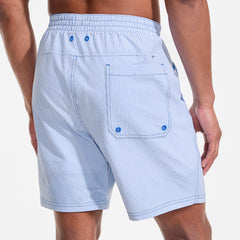 Mens 7" Seersucker Volley with Hydroliner Swim Trunk