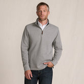 Men's Tall Bedford Rib Casual Quarter Zip Pullover Sweater