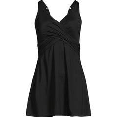 Women's D-Cup SlenderSuit Wrap Swim Dress Swimsuit