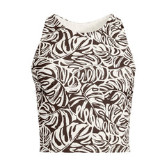 Women's Plus Size High Neck Racerback Midkini Top