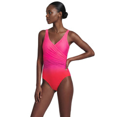 Women's Petite New SlenderSuit Wrap One Piece Swimsuit