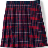 Girls Plaid Pleated Skirt Below the Knee