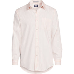Men's Big and Tall Pattern No Iron Supima Pinpoint Straight Collar