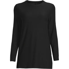 Women's Petite Long Sleeve Performance Crew Neck Tunic