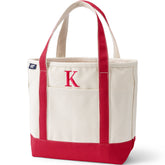 Pre-Monogrammed Letter K Canvas Tote Bag