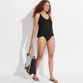 Women's Petite Tulip Hem Tankini Top