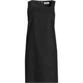 Women's Petite Linen Shift Above the Knee Dress