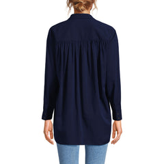 Women's Cotton Voile Billowy Oversized Shirt