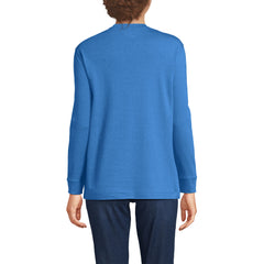 Women's Cotton Relaxed Long Sleeve Crew Neck