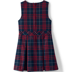Girls Plus Plaid Jumper Top of Knee