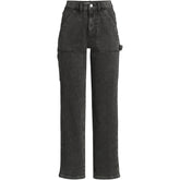Women's Soft Denim High Rise Utility Cargo Ankle Jeans