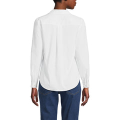 Women's Petite Long Sleeve Coolmax Vneck Shirt