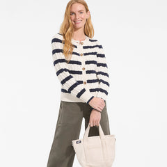 Women's Drifter Classic Cable Crew Neck Cardigan Sweater