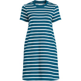 Women's Cotton Jersey Crew Neck T Shirt Dress