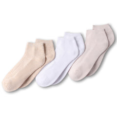 Women's Soft Half Cushion Quarter Crew Socks 3 Pack
