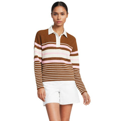 Women's Drifter Rugby with Woven Collar Sweater