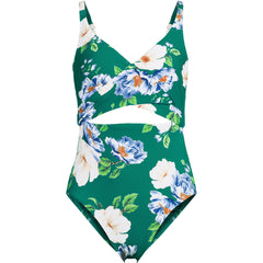 Women's Plus Size Wrap Monokini High Leg One Piece Swimsuit