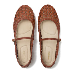 Women's Woven Mary Jane Flats