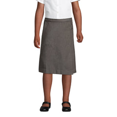 Girls Plus Solid A-line Skirt Below the Knee