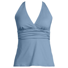 Women's Plus Size V-Neck Plunge X Back Tankini Top
