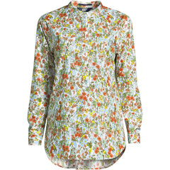 Women's No Iron Banded Collar Popover Shirt