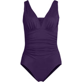 Women's Plus Size DD-Cup New SlenderSuit Grecian Adjustable Low Leg One Piece
