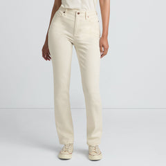 Women's Recycled Denim Mid Rise Straight Leg Jeans