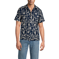 Men's Tall Short Sleeve Hawaiian Camp Collar Shirt
