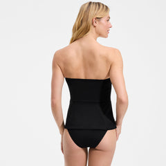 Women's Sculpting Waveshaper Peplum Swim Tankini Top