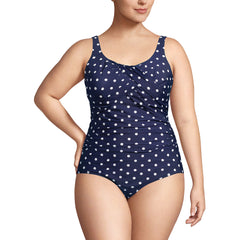 Women's Plus Size DDD-Cup SlenderSuit Carmela Underwire Tummy Control One Piece Swimsuit