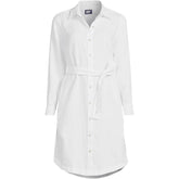 Women's Long Sleeve Linen Shirt Dress