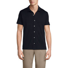 School Uniform Men's Supima Short Sleeve Button Front Shirt