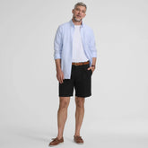 Men's No Iron 9" Pleated Front Chino Short