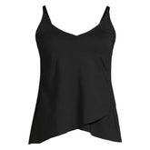 Women's Plus Size Tulip Hem Tankini Top