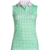Draper James x Lands' End Women's Plus Size Sleeveless Supima Polo Shirt