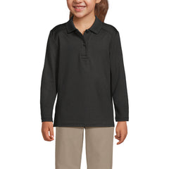 Girls Long Sleeve Feminine Fit Rapid Dry Polo Shirt