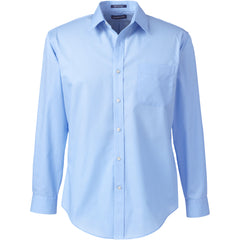 School Uniform Men's Long Sleeve Tailored Straight Collar Broadcloth Dress Shirt