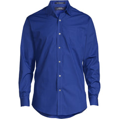 Men's Long Sleeve Straight Collar Broadcloth Dress Shirt