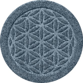 Matterly Waterblock 12" Round Flower of Life Plant Trivet - Set of 4