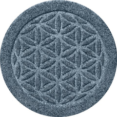 Matterly Waterblock 12" Round Flower of Life Plant Trivet - Set of 4